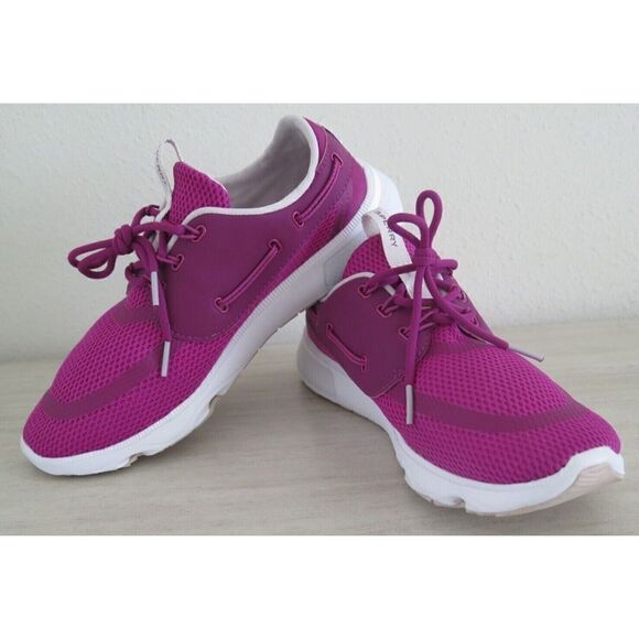 Sperry STS85682 Women's Sz 9.5 Magenta Topsider 7 Seas 3 Eye Boating Shoes $90+ - Picture 3 of 12